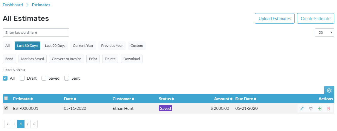 How to Edit & Delete Estimates - myBooks Support