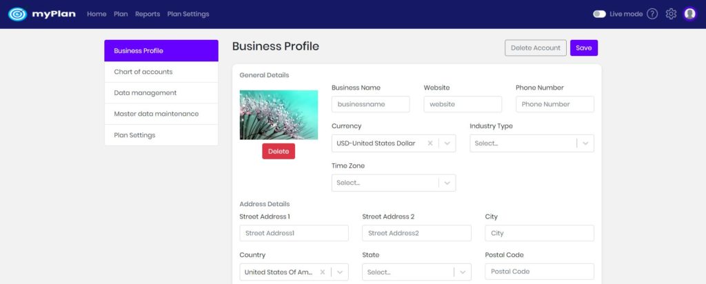 Business profile - myBooks Support